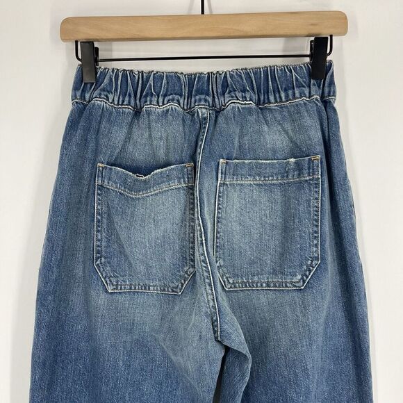 Veronica Beard Jeans Size 2 26 Women Blue Arya Straight High Rise Cotton Stretch - Picture 6 of 9